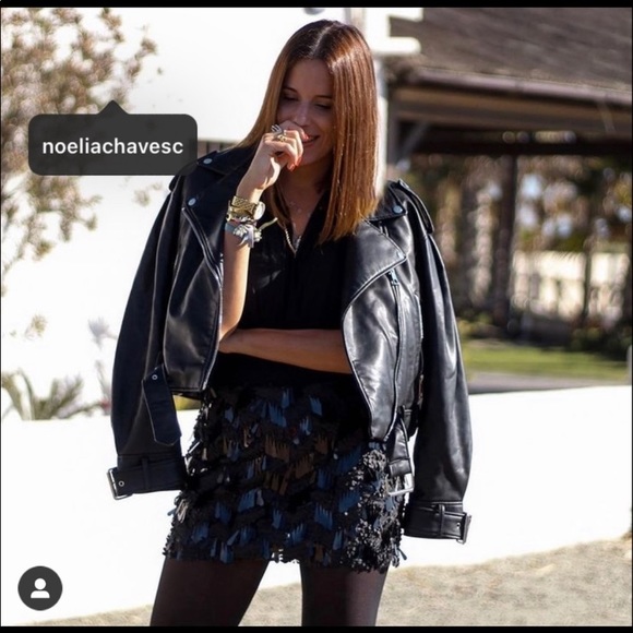 Zara Black Sequins Dress Bloggers Fave Size Medium NWT - Picture 8 of 11